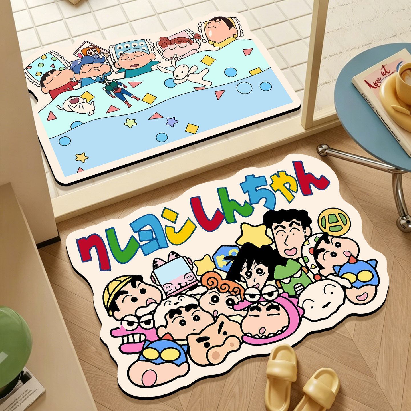Home Bathroom Mats - 짱구는 못말려 불규칙형 욕실 매트, 만화