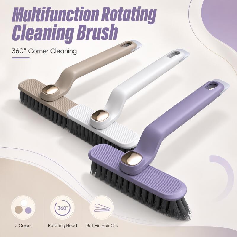 Home Bathroom Cleaning Kit - 360도 회전 틈새 청소 브러쉬 세트