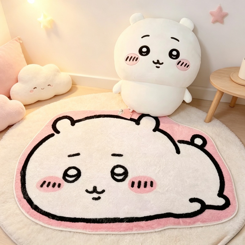 Home Bathroom Mats - 귀여운 치이카와 만화 러그 애니메이션 하치와레