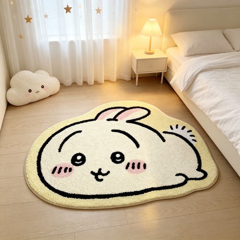Home Bathroom Mats - -치이카와！！！ 만화 러그 애니메이션 하치와레 우사기