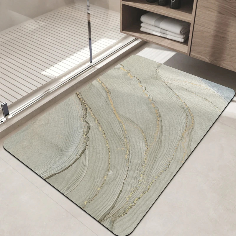 Home Made Bathroom Vanity - VIKAMA 고급 수채화 대리석 욕실 매트,