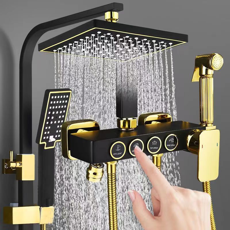 Home Bathroom Equipment - 블랙 골드 스테인리스 스틸 샤워 시스템