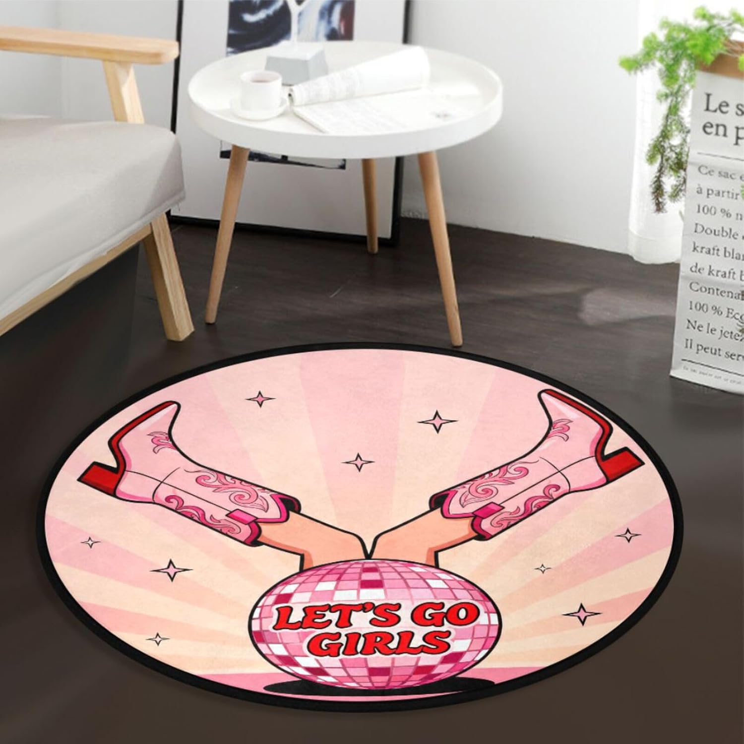 Home Made Bathroom Vanity - 둥근 푹신한 힐 모양 러그 매트