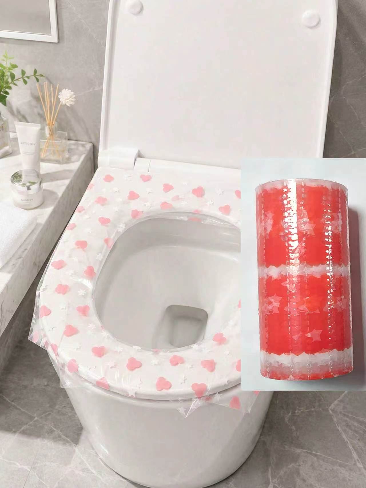 Home Bathroom Equipment - 133개/롤 일회용 변기 시트 커버, 방수