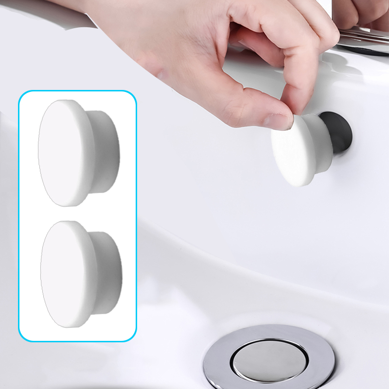 Home Bathroom Equipment - 2/4/8개 욕실 고무 세면대 오버플로우 링