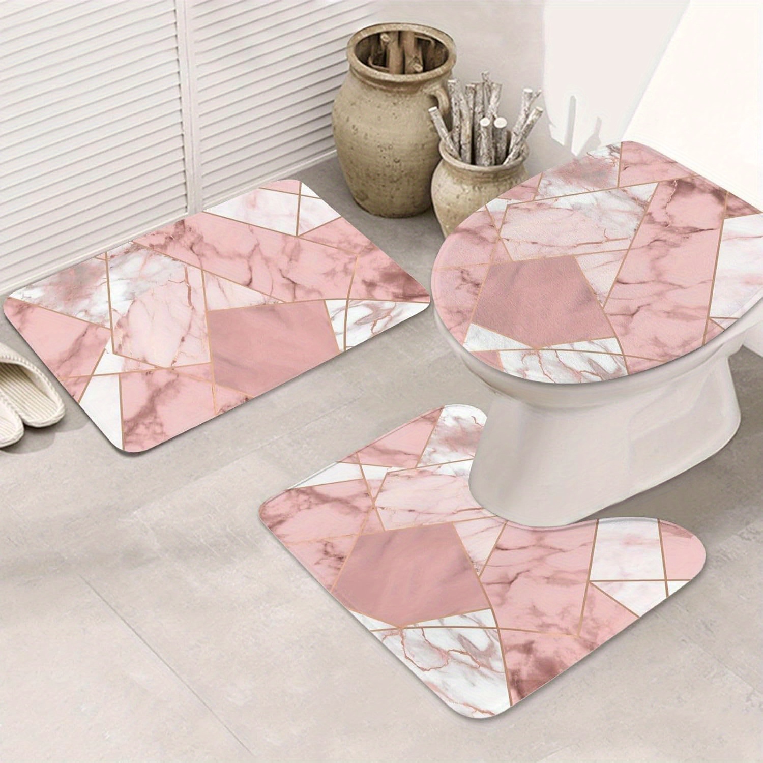 고급 대리석 욕실 매트 세트 (러그 슬리퍼 및 홈 데코 - Home Made Bathroom Vanity 리뷰 및 가격