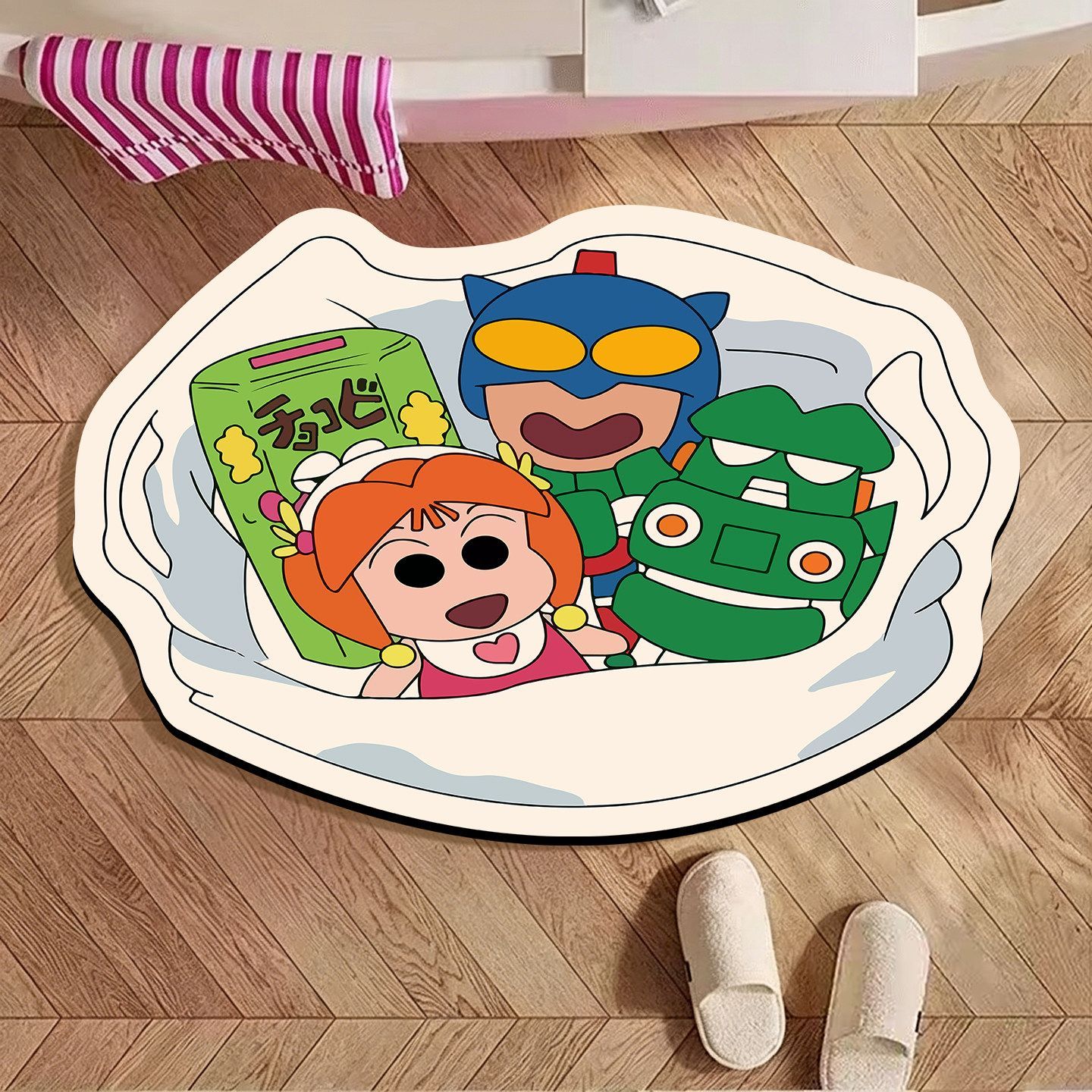 짱구는 못말려 불규칙형 욕실 매트, 만화 디자인 흡수성 - Home Bathroom Mats 리뷰 및 가격