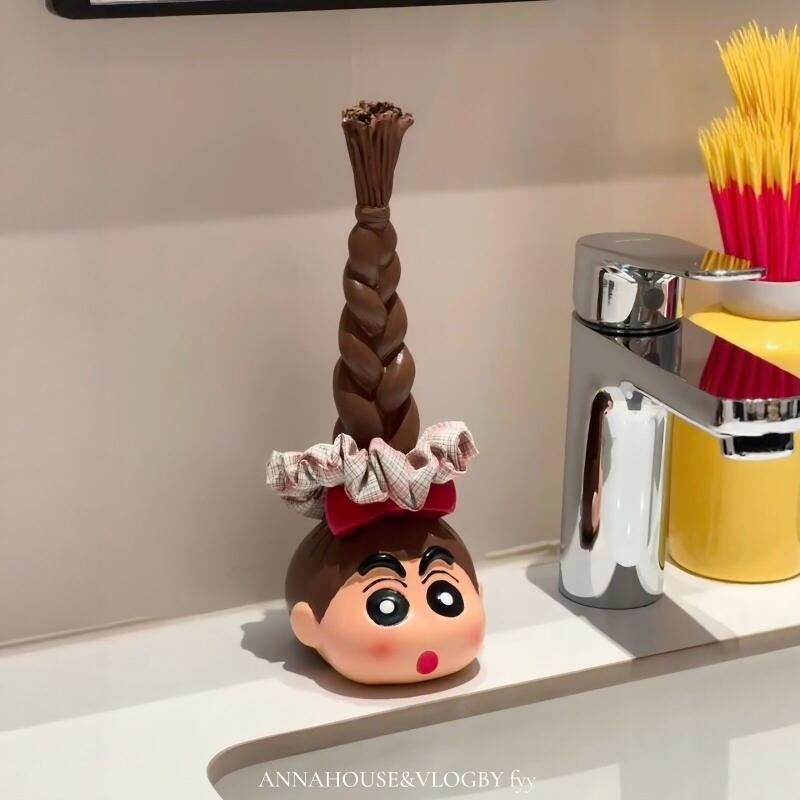 카와이 크레용 신짱 롱 브레이드 헤어 타이 보관 랙 만 - Home Bathroom Equipment 리뷰 및 가격