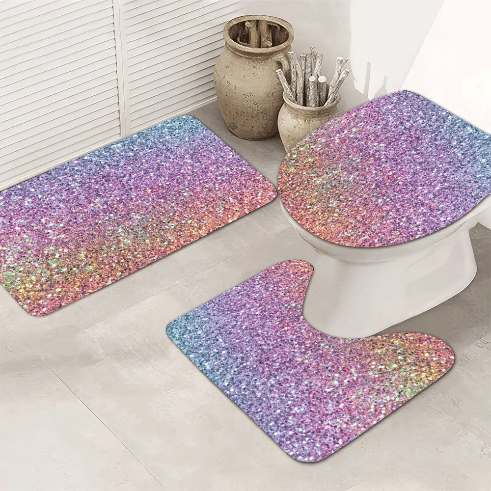 럭셔리 글리터 욕실 매트 세트 (욕실 러그, 홈 데코, - Home Made Bathroom Vanity 리뷰 및 가격