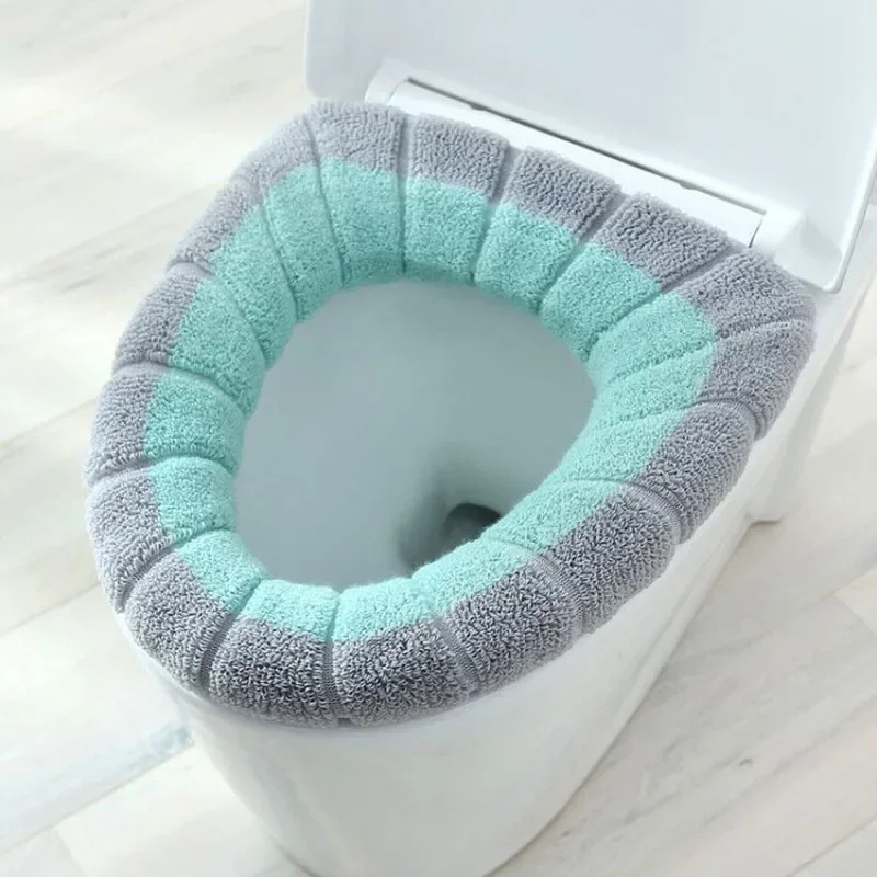 따뜻한 호박 무늬 변기 매트 더블 1개 욕실용품 니트  - Home Bathroom Mats 리뷰 및 가격