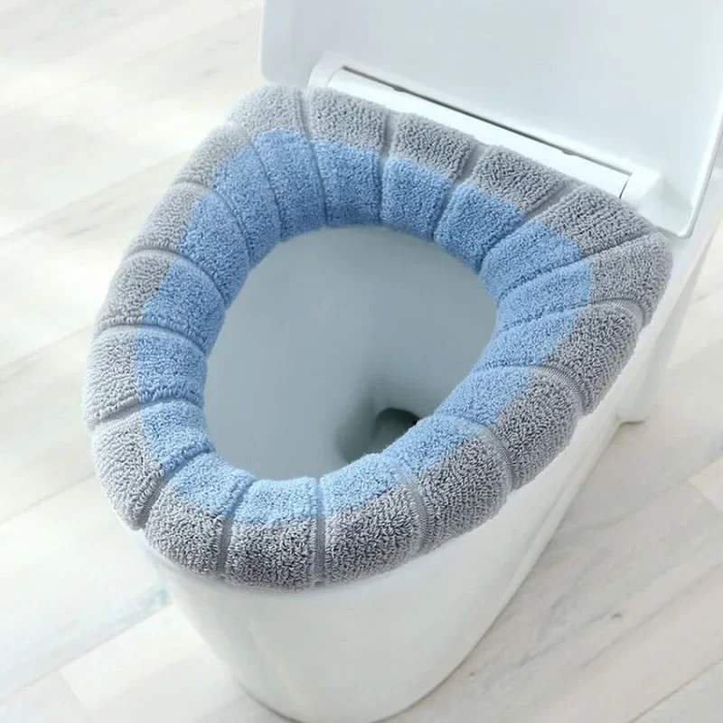 따뜻한 호박 무늬 변기 매트 더블 1개 욕실용품 니트  - Home Bathroom Mats 리뷰 및 가격