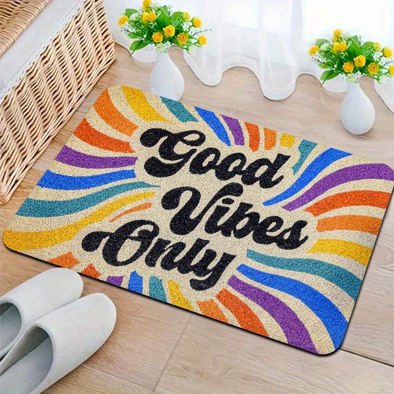 VIKAMA 레인보우 카펫 굿무드 도어매트 웰컴 매트  - Home Goods Bathroom Rugs 리뷰 및 가격