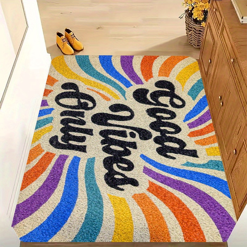 VIKAMA 레인보우 카펫 굿무드 도어매트 웰컴 매트  - Home Goods Bathroom Rugs 리뷰 및 가격