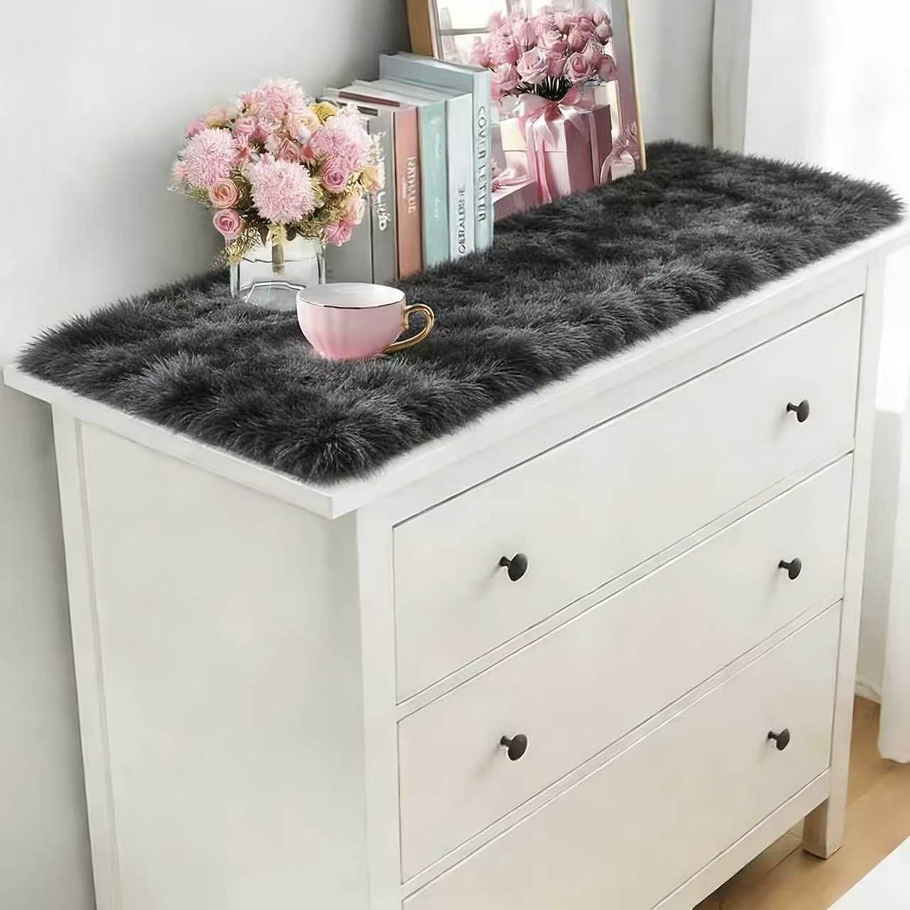 VIKAMA 그라데이션 플러시 카펫 고급 화장대 TV  - Home Made Bathroom Vanity 리뷰 및 가격