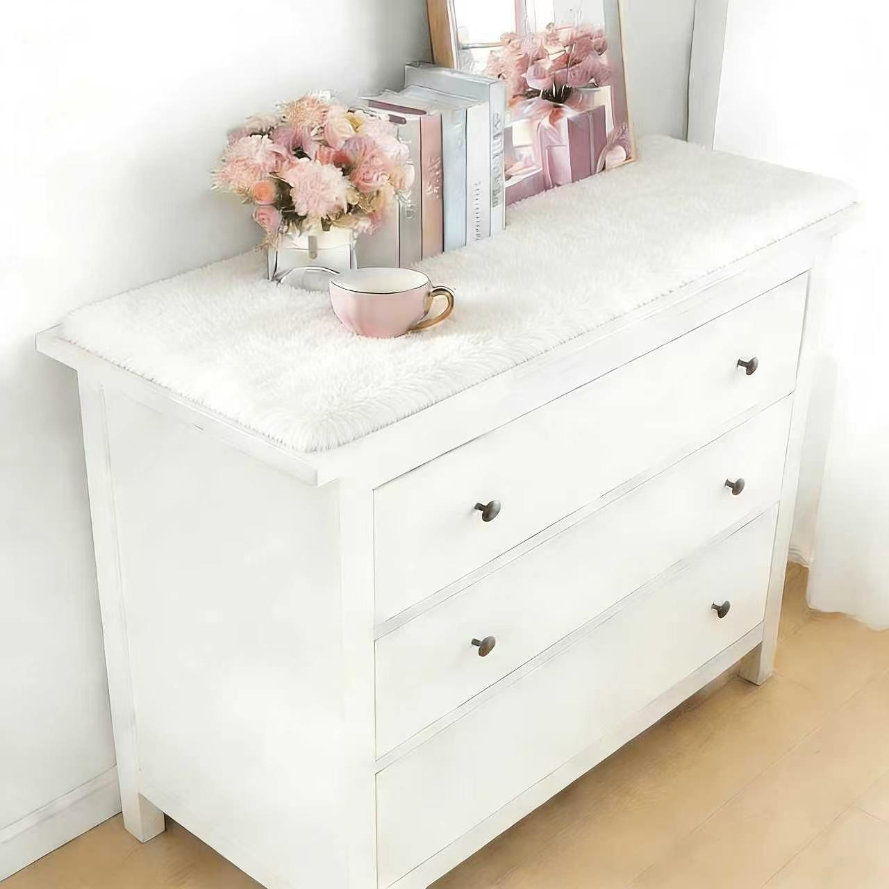 VIKAMA 그라데이션 플러시 카펫 고급 화장대 TV  - Home Made Bathroom Vanity 리뷰 및 가격