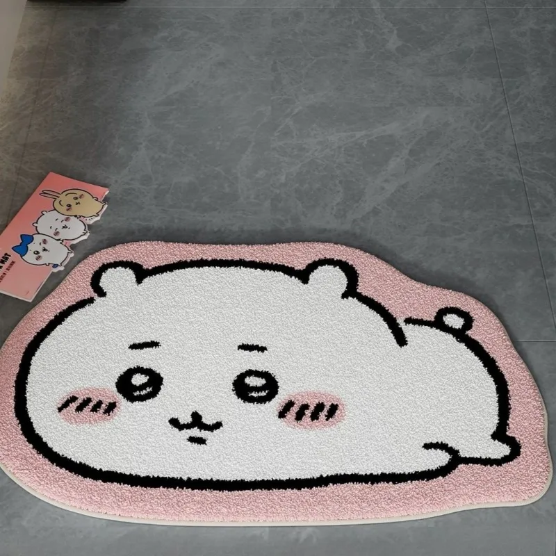 -치이카와！！！ 만화 러그 애니메이션 하치와레 우사기  - Home Bathroom Mats 리뷰 및 가격