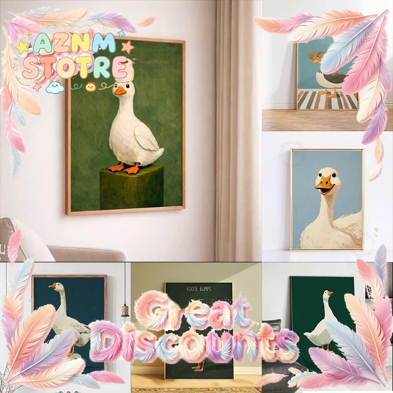 오리 거위 포스터, 재미있는 욕실 벽 장식, 유머러스한 - Home Decor Bathroom Ideas 리뷰 및 가격