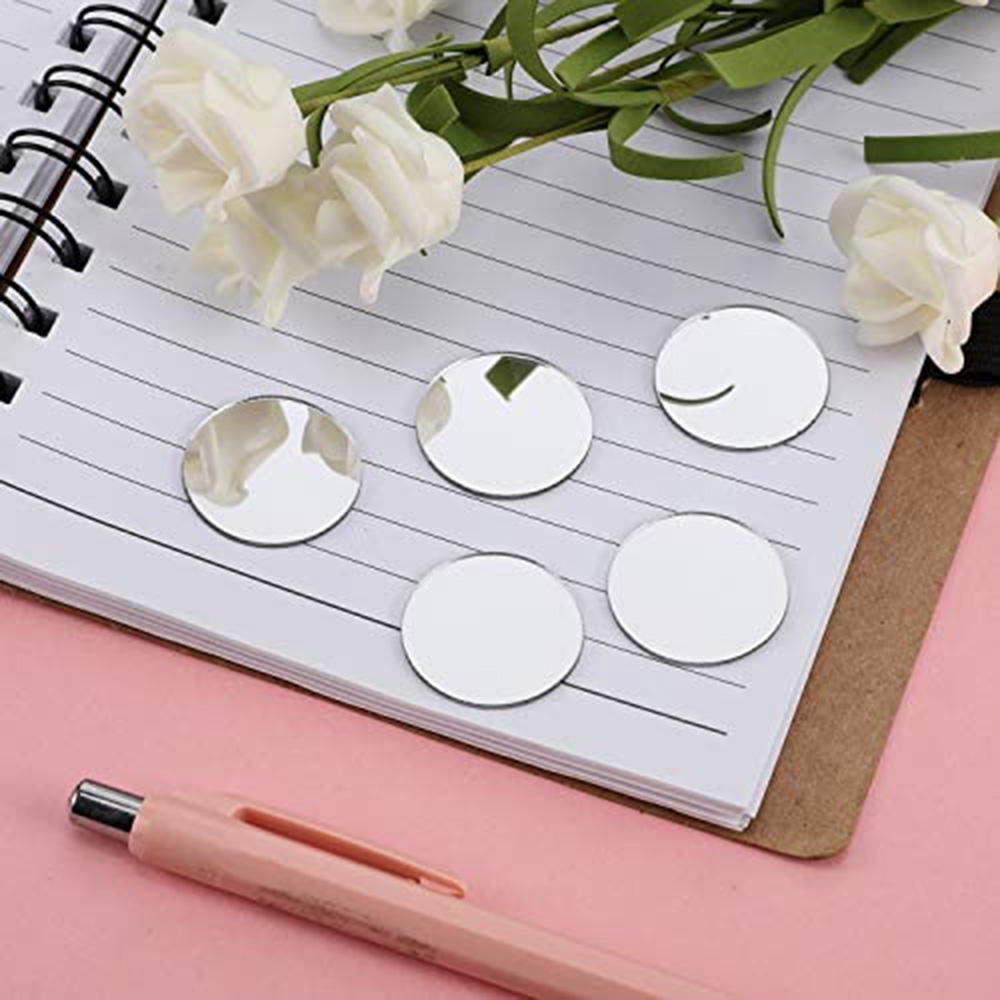 500PCS 라운드 미니 모자이크 타일 유리 거울 스티 - Home Bathroom Wall Tiles 리뷰 및 가격