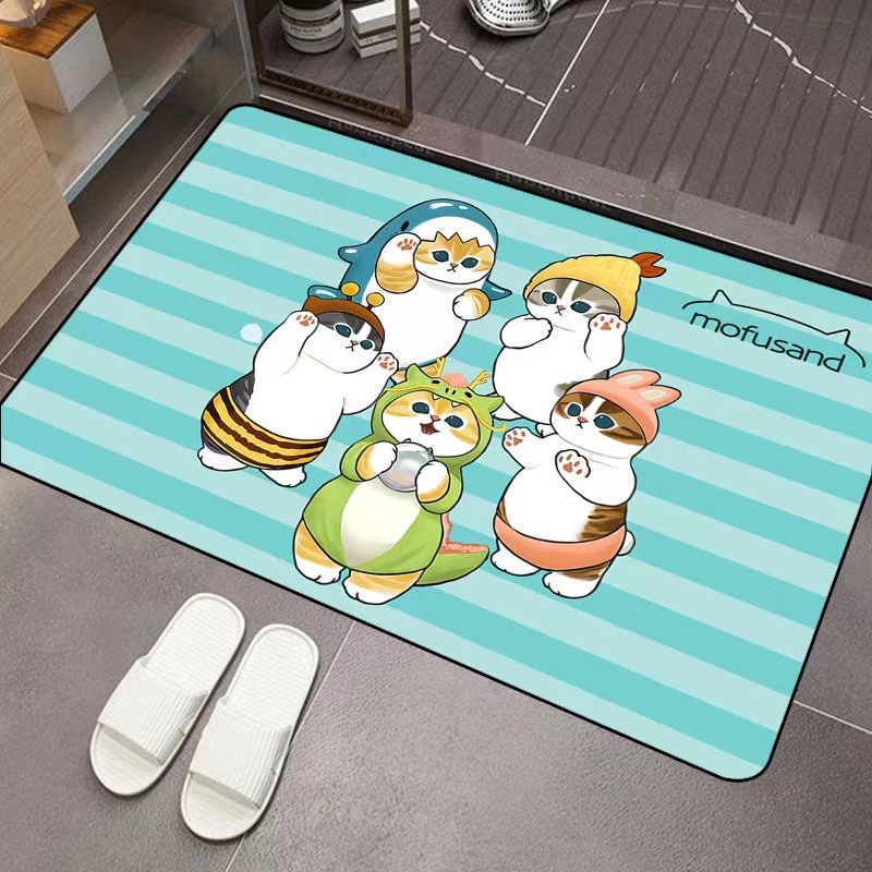 모푸산드 만화 디아토마이트 흡수 바닥 매트 미끄럼 방지 - Home Bathroom Mats 리뷰 및 가격