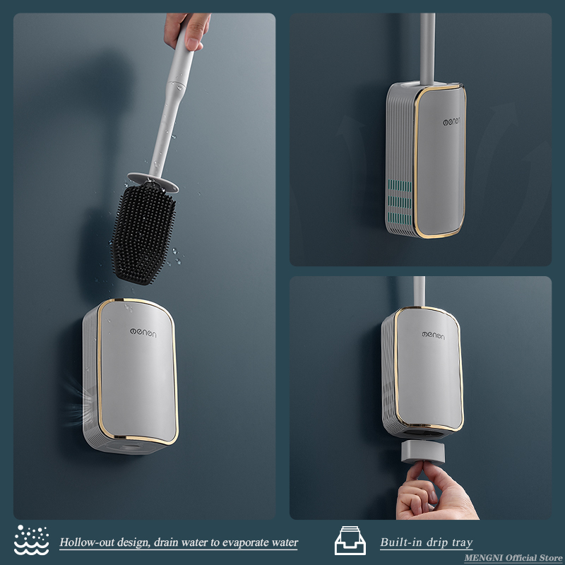 MENGNI-고급 화장실 브러시 욕실 벽걸이 형 빠른  - Home Bathroom Cleaning Kit 리뷰 및 가격