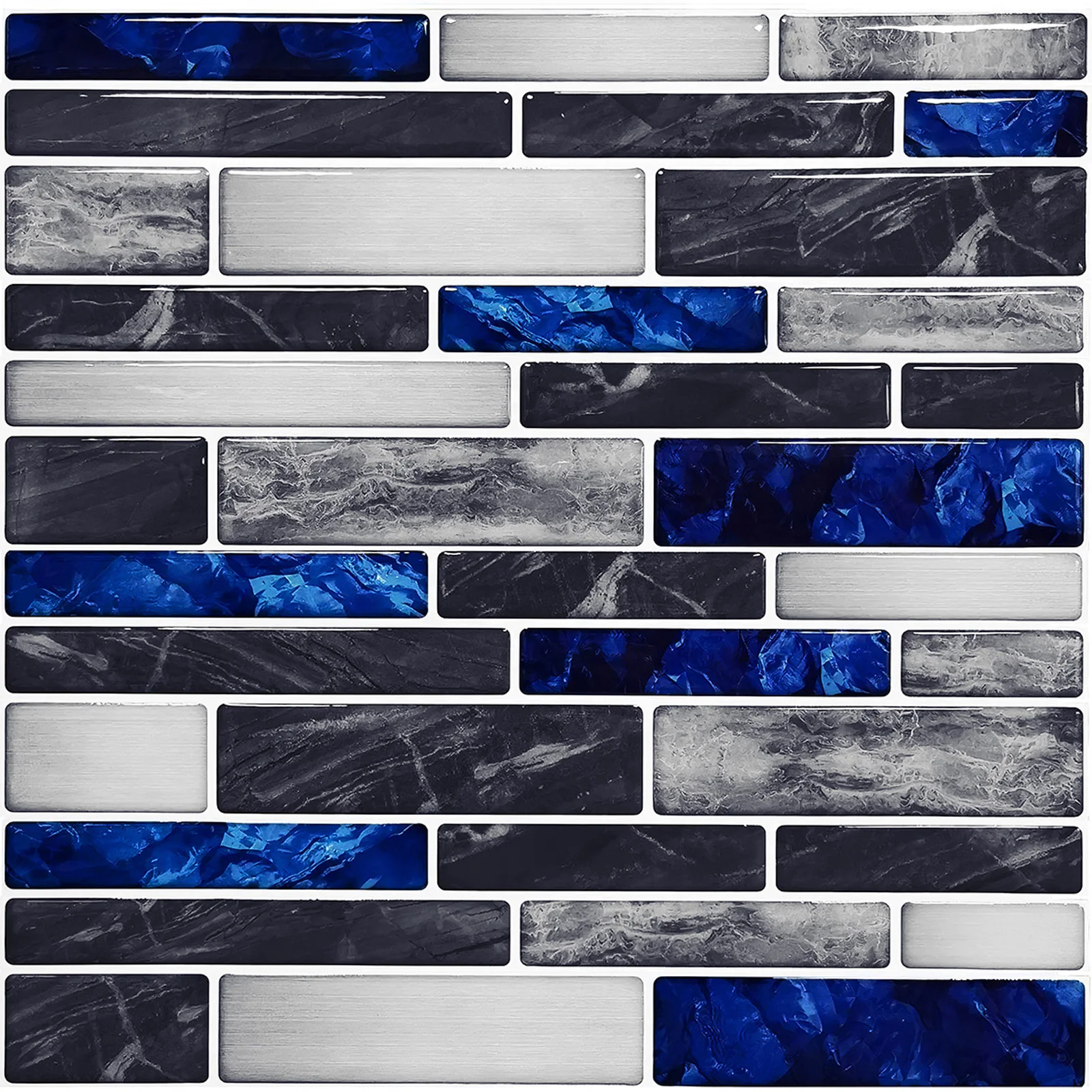 셀프 접착 3D 모자이크 타일 스티커, 주방 욕실 벽  - Home Bathroom Wall Tiles 리뷰 및 가격