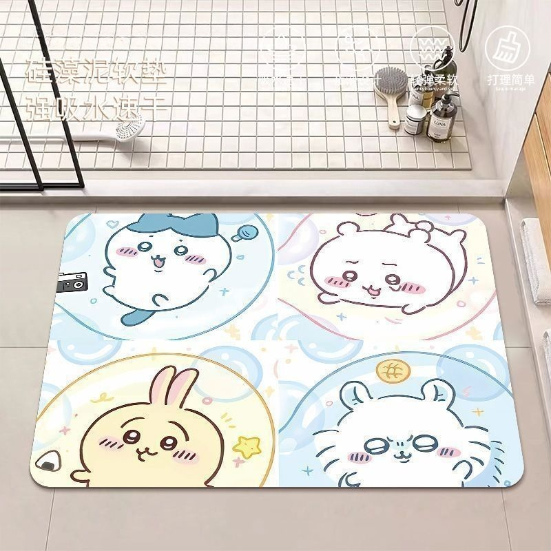 애니메이션 Chiikawa Hachiware Usagi - Home Bathroom Mats 리뷰 및 가격