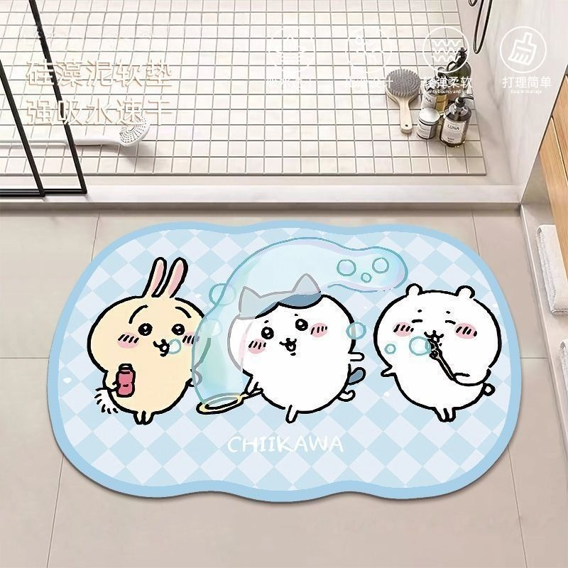 애니메이션 Chiikawa Hachiware Usagi - Home Bathroom Mats 리뷰 및 가격