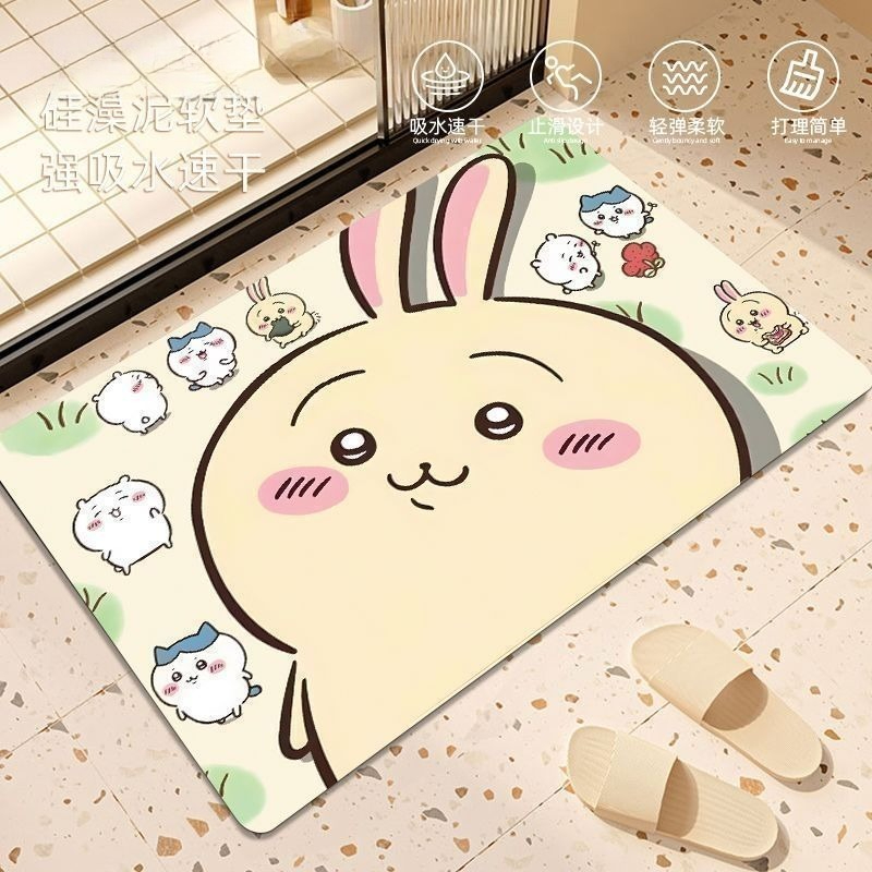 애니메이션 Chiikawa Hachiware Usagi - Home Bathroom Mats 리뷰 및 가격