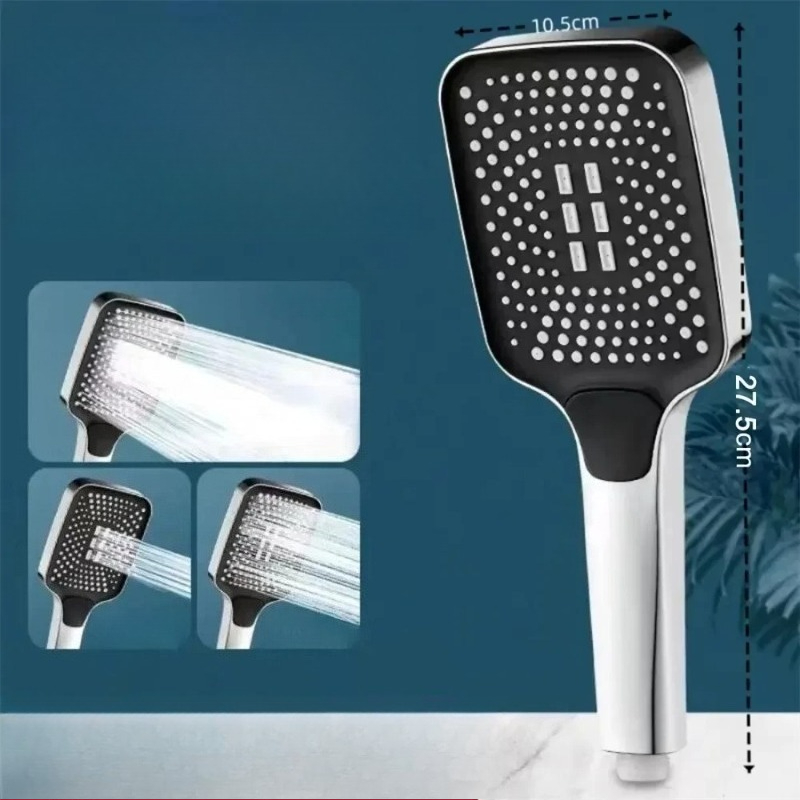 조절 가능한 3단계 고압 샤워헤드 대용량 절수 레인폴  - Home Bathroom Equipment 리뷰 및 가격