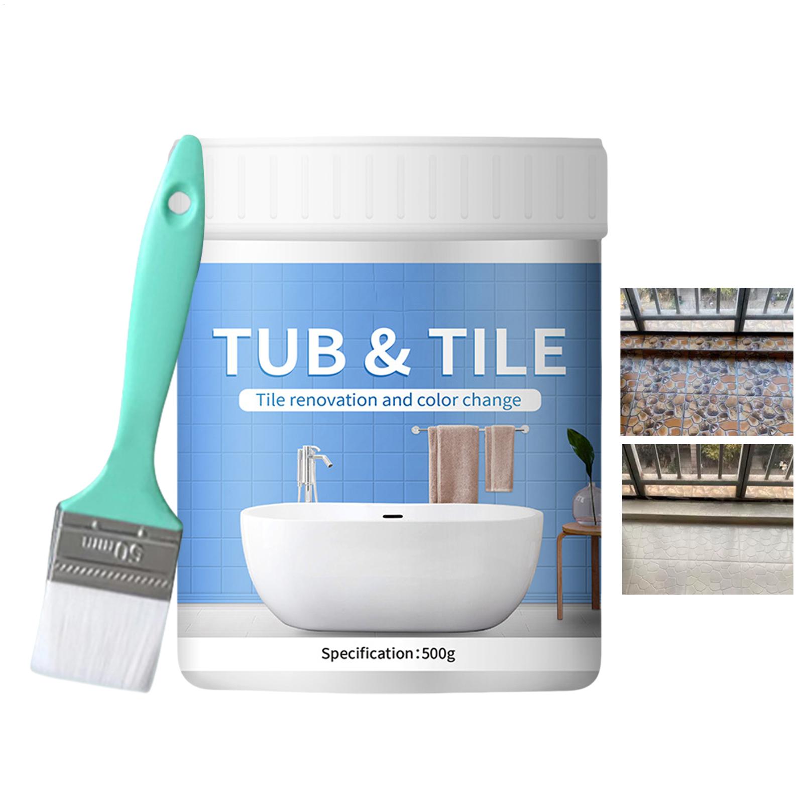 욕실 타일 페인트 키트 500g 수성 속건성 욕조 보수 - Home Bathroom Wall Tiles 리뷰 및 가격