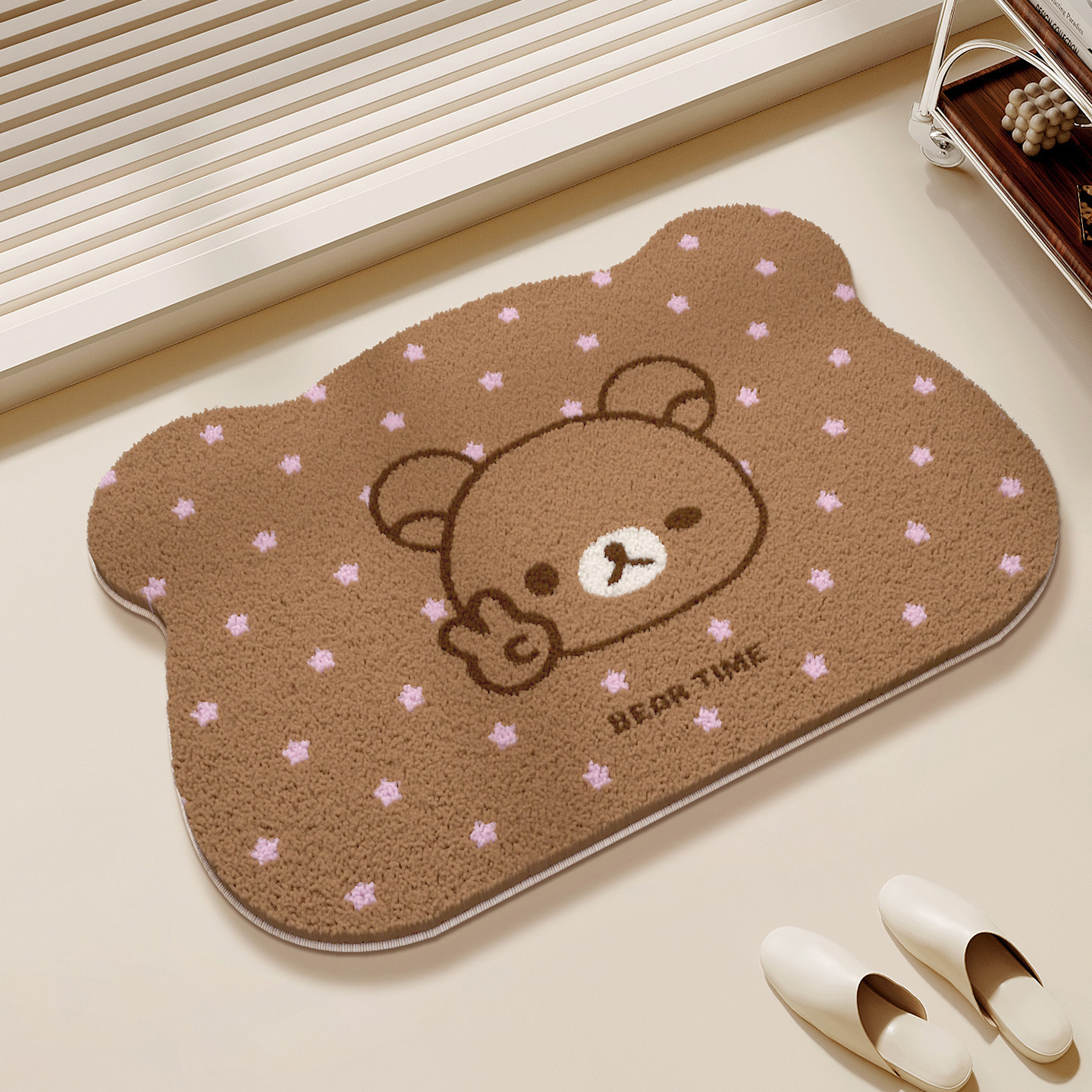 일본산 리락쿠마 릴렉스 베어 플로어 매트 논슬립 백킹  - Home Bathroom Mats 리뷰 및 가격